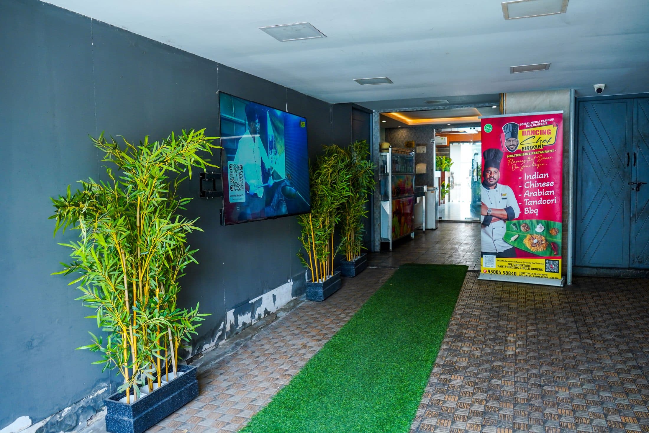 The entrance, greenery and garden — Dancing Chef Biriyani, Coimbatore (1)